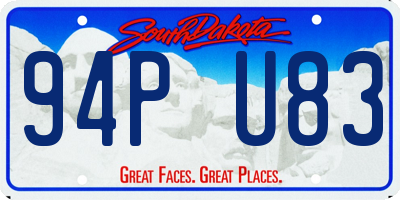 SD license plate 94PU83