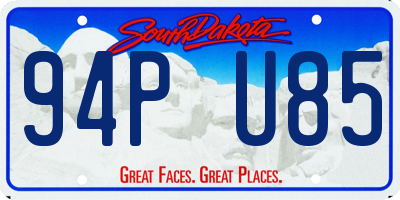 SD license plate 94PU85