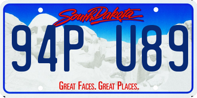 SD license plate 94PU89
