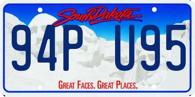 SD license plate 94PU95