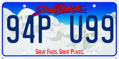 SD license plate 94PU99