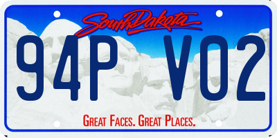 SD license plate 94PV02