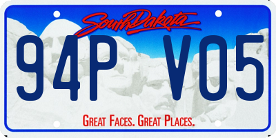 SD license plate 94PV05