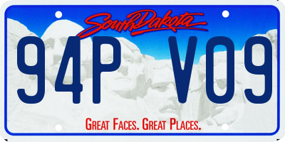 SD license plate 94PV09