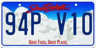 SD license plate 94PV10