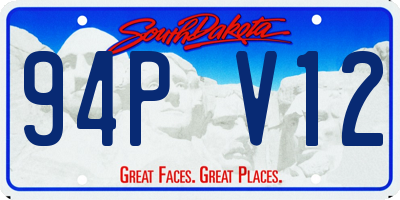 SD license plate 94PV12