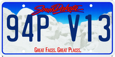 SD license plate 94PV13