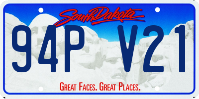 SD license plate 94PV21