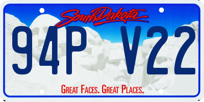 SD license plate 94PV22