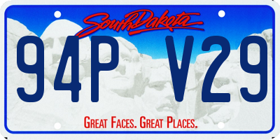 SD license plate 94PV29