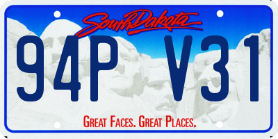 SD license plate 94PV31