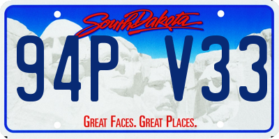 SD license plate 94PV33
