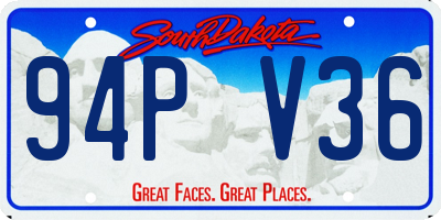 SD license plate 94PV36