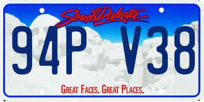 SD license plate 94PV38