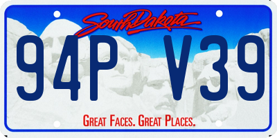 SD license plate 94PV39