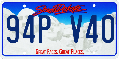 SD license plate 94PV40