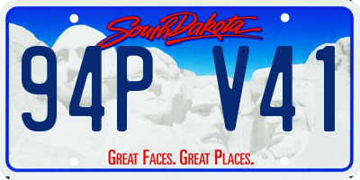 SD license plate 94PV41