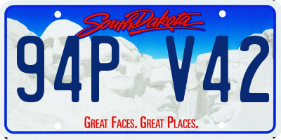 SD license plate 94PV42