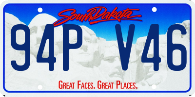 SD license plate 94PV46
