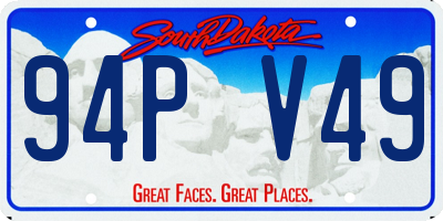 SD license plate 94PV49
