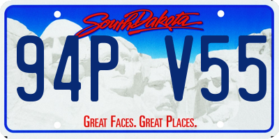 SD license plate 94PV55