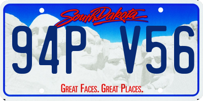 SD license plate 94PV56