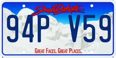 SD license plate 94PV59
