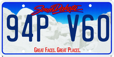 SD license plate 94PV60