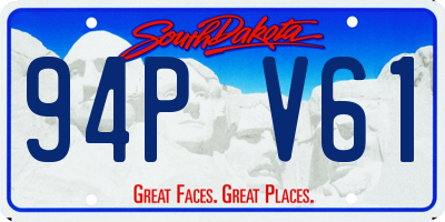 SD license plate 94PV61