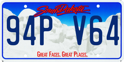 SD license plate 94PV64