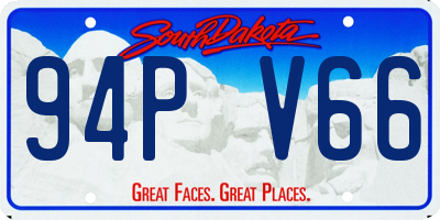 SD license plate 94PV66
