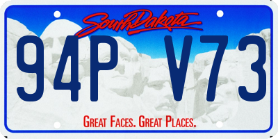 SD license plate 94PV73