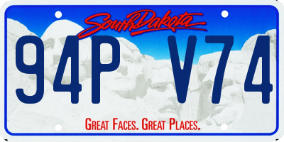 SD license plate 94PV74