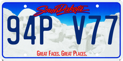 SD license plate 94PV77