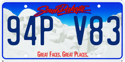 SD license plate 94PV83