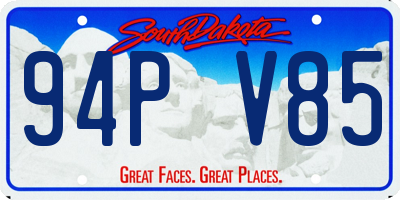 SD license plate 94PV85