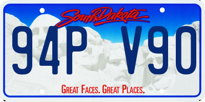 SD license plate 94PV90