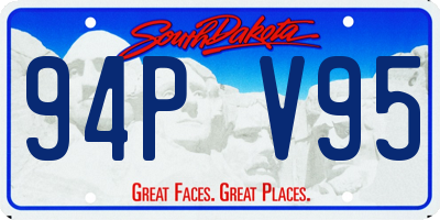 SD license plate 94PV95