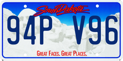 SD license plate 94PV96