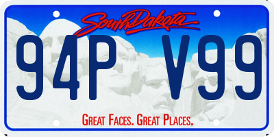 SD license plate 94PV99