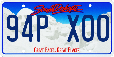 SD license plate 94PX00