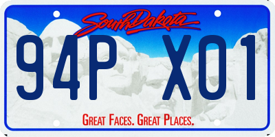 SD license plate 94PX01