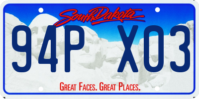 SD license plate 94PX03