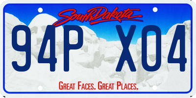 SD license plate 94PX04