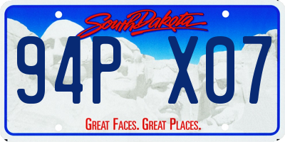 SD license plate 94PX07