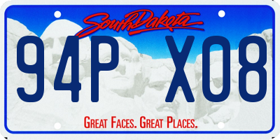 SD license plate 94PX08