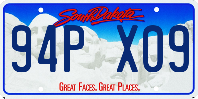 SD license plate 94PX09
