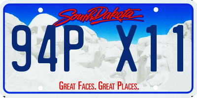 SD license plate 94PX11