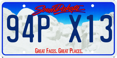 SD license plate 94PX13