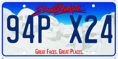 SD license plate 94PX24